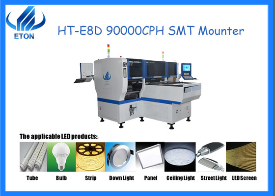 ETON HT-E8D Pick and place machine 90000CPH with max 1200*300mm PCB size