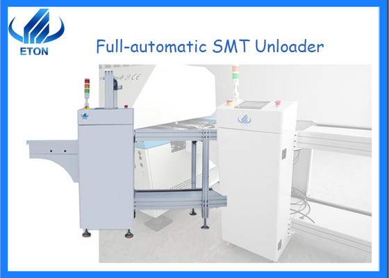 Full Automatic SMT Unloader Transfer PCB With 1 Set Of Electric Control Box