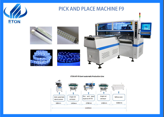 High Speed LED Strip Making Machine 250000CPH Mount 0402 Pick And Place Machine