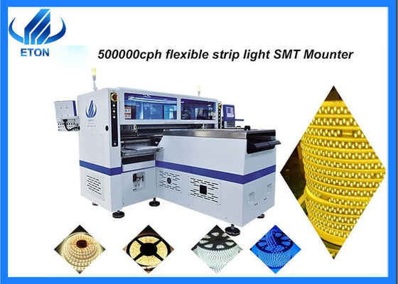 136 Heads 500000CPH SMT Chip Mounter Double Rail LED Flexible Mounter