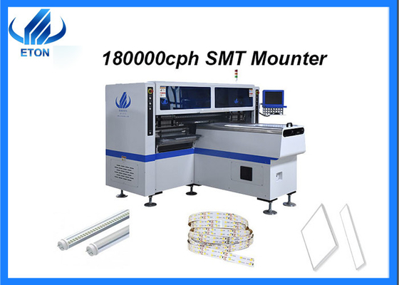 Flexible Strip Tube SMT Mounting Machine 180000 CPH Dual Arm