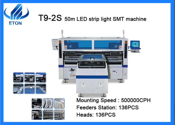 LED Strip Pick And Place Equipment 136 Heads 500000CPH LED Light Production Line