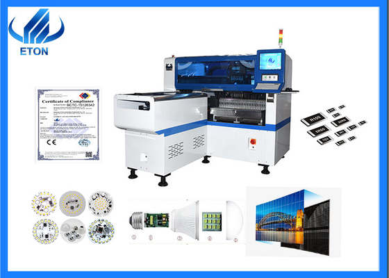 220AC 50HZ Led Chip Smd Mounting Machine HT-E6T High Precision 0.2mm Components Speed