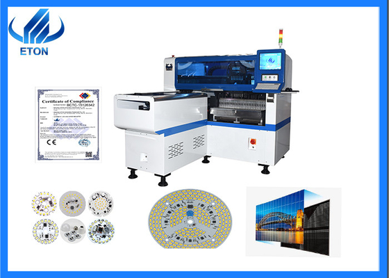 Multi Functional LED Downlight SMT Mounter Machine HT-E6T 8 Heads 20 Feeder Station