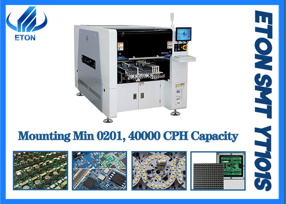 0201 Component LED Manufacturing Machine 40000 CPH For High Precision PCB Board