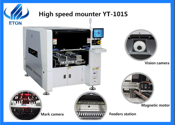 Intelligent SMD making 40000 capacity SMT pick and place machine