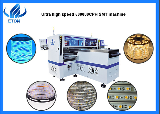 Automatic 136 Heads 500000 CPH Led Flexible Strip Light Smt Pick And Place Machine