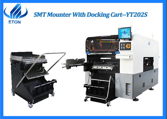 0201 0402 0603 LED Light Making Machine SMT Mounter With Docking Cart IC Tray Feeder