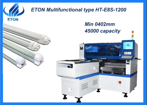 SMT 28 Heads LED Lens PCB Assembly Machine 1700KG Pick Place Machine