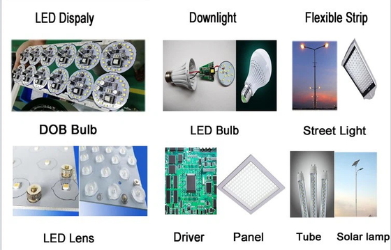 45K CPH LED Bulb Making Machine 12 Heads Magnetic SMT Pick And Place Machine