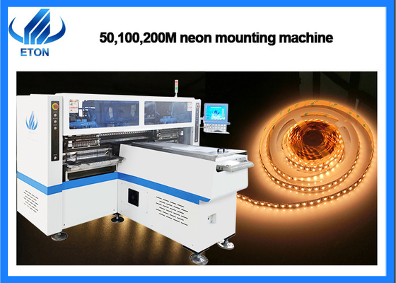 Flexible strip mounting pick and place machine