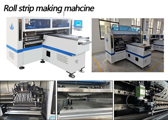 Flexible strip mounting pick and place machine