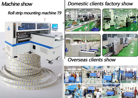 Flexible strip mounting pick and place machine