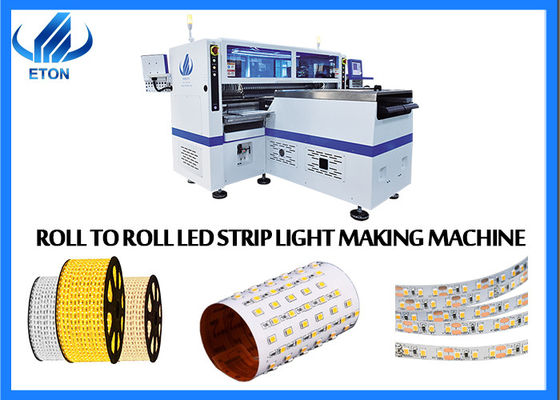 SMT pick and place mounting machine for 100M roll to roll  long LED strip with 500000 CPH