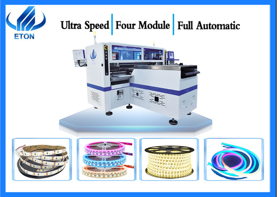 Four Module SMT Mounter Machine 10 Camera 500000 CPH For 5m - 100m LED Strip