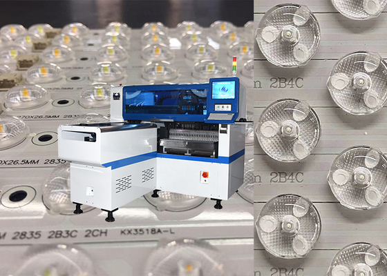 Lens Products Pick And Place Machine 12 Heads For PCBA Board Max 1200*500mm