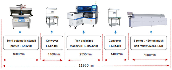 1200*500mm Lens LED Chip Mounter Panel Light SMT Mounter Machine