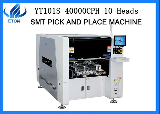 High End Intelligent SMT Pick Place Machine 40000 CPH 10 Heads SMT Mounter