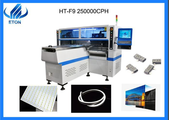 High Speed SMT LED Mounter 250000 CPH 68 Heads Dual Arm For Rigid PCB Strip Light