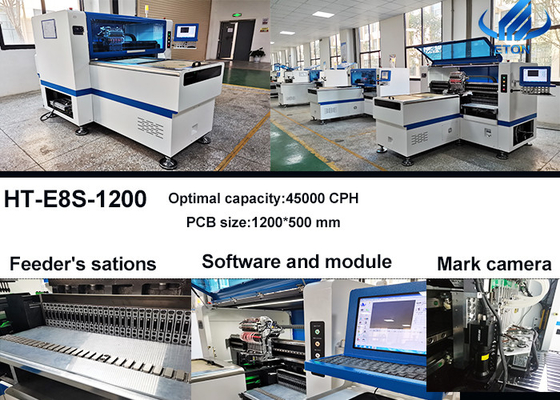 Max PCB 1.2M SMT Pick Place Machine LED Lens Full Line Solution