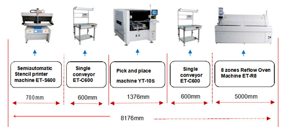 500mm MAX SMT PCB Making Machine flight vision recognition camera SMT Mounter