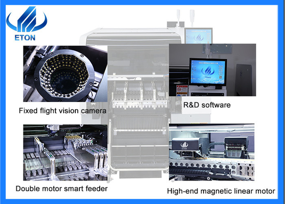 Min 0201 LED Driver SMT Pick Place Machine Flexible PCB Handling Capabilities