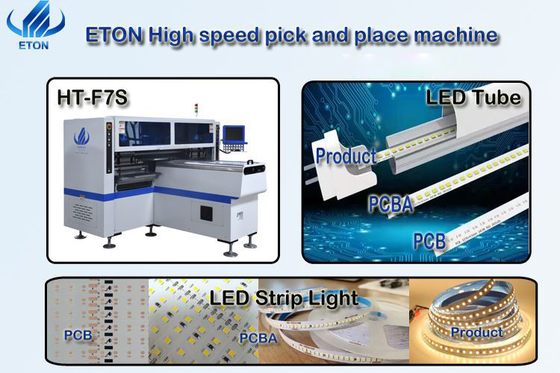 180K speed SMT Mounting machine for 1m rigid PCB board assembly with software copyrights