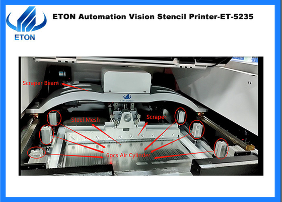 Embedded Scale Automatic SMT Vision Stencil Printer PC control Programmable