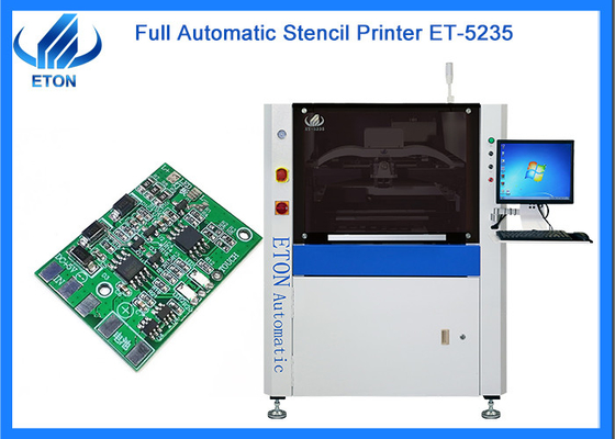 Full Automatic Vision Stencil Printer Flexible Side Clamps MAX 520*350mm