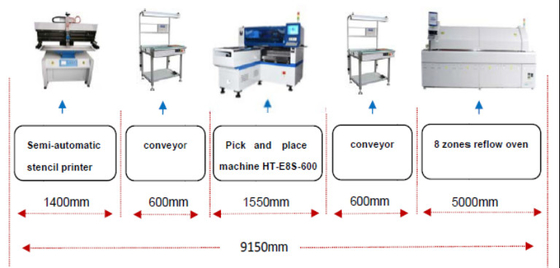 45000CPH SMT Placement Machine Visual Camera Sevro Motor For LED Lens Products