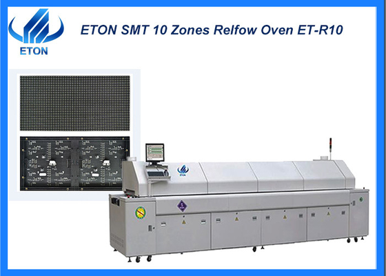 SMT line solution 10 zones for PCB soldering 3900MM  Length of heating zone