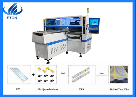 68 Nozzles SMT Mounter Machine 0.02mm Precision 250000CPH Speed For PCB Assembly