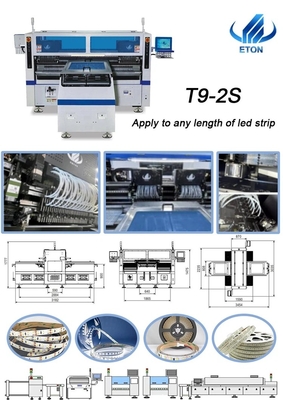 Double Rail Chip Mounter Machine SMT Pick And Place Machine For 100m LED Strip Making