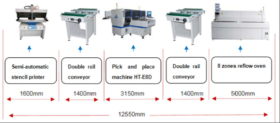 LED Bulb / Lens / Display Board Making SMT Machine 48 Heads Automatic Pick Place Machine