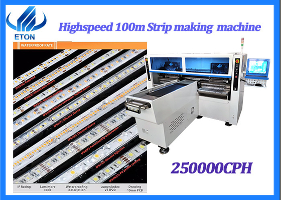 LED 3014/3020/3528/5050 Mounting 250000 CPH SMT Machine 68PCS Head Pick Place Machine