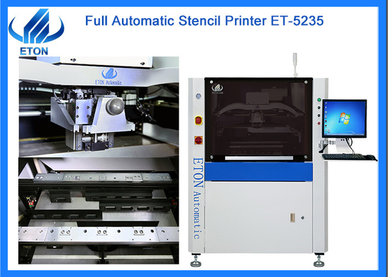 Max 520mm PCB Automatic Vision Stencil Printer Programmable Transport Speed Control