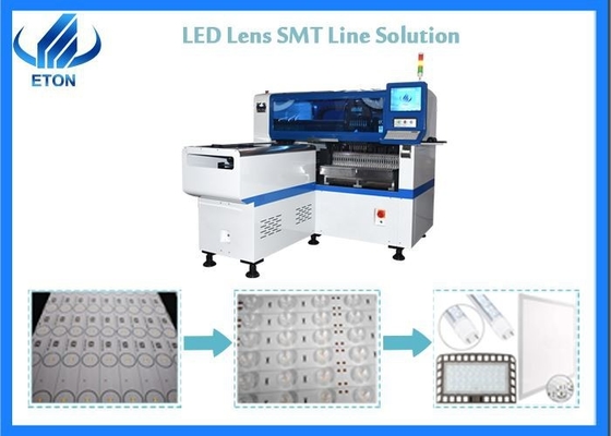 45000CPH 12 Heads 28 Feeders Led Bulb SMT Making Machine Lighting Production Line
