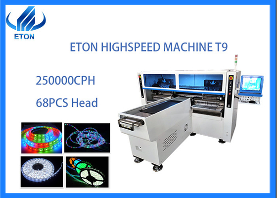 250000CPH SMT Mounter 68 Feeder And Nozzle For Flexible Strip Roll To Roll Making