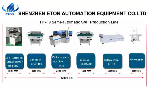 200K CPH High Speed Pick And Place Machine HT-F9 LED Strip Light Making Machine