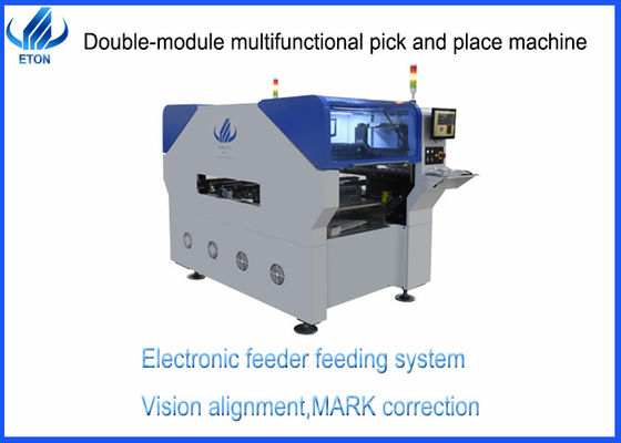 20 Heads Double Module Pick And Place Machine With Vision System