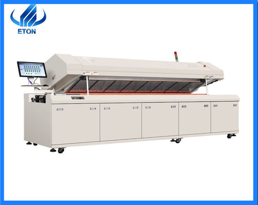 PLC PC 8 Zones SMT Reflow Oven Machine 40kw 1 Year Warranty