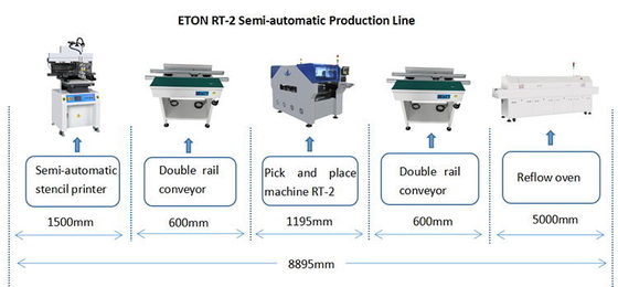 6KW SMT Mounting Machine Automatic Two Materials Are Produced Simultaneously