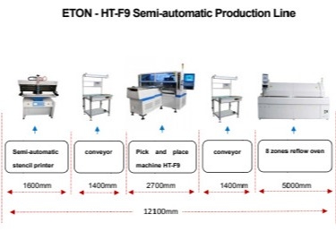 SMT line IC led chip mounter automatic led light production machine for tube bulb