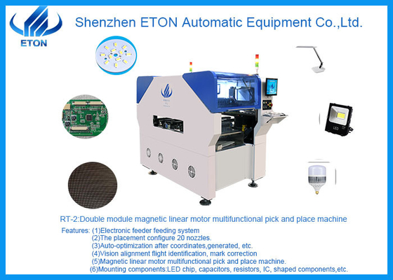 Multifunctional Desktop Smt Pick And Place Machine 80000CPH Double Module