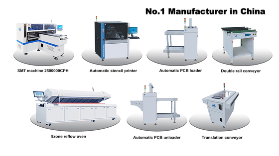 Dual Arm Four Module SMT Pick Place Machine 250000 CPH 6KW Flexible Strip