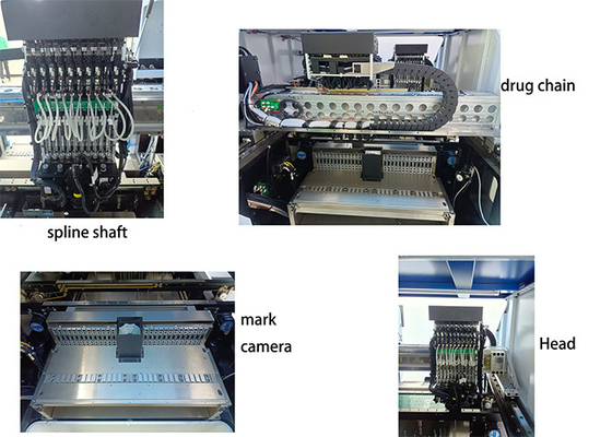 0.5mm Components Pick And Place Machine Vacuum Adsorption With 68 Heads