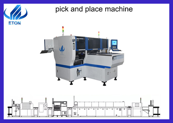 Double Module Led Chip Mounting Machine 90000cph 0.2mm Components