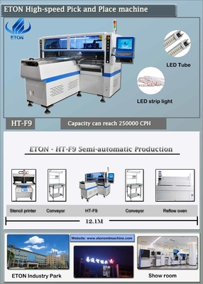 6KW 250000CPH SMD Pick And Place Machine SIRA Led Strip Making Machine