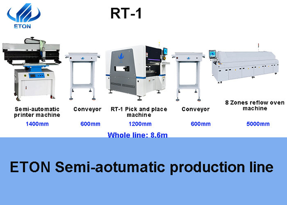 High precision for LED components SMT mounter with 10 heads pick and place machine