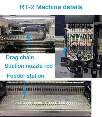 80000CPH Double Module SMT Pick And Place Machine With Led Bulb Light